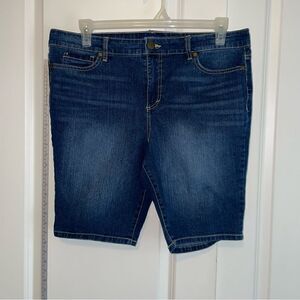 BANDOLINO MANDIE DENIM SHORTS SIZE 16P
